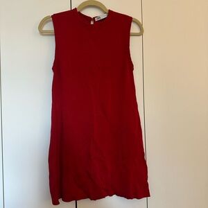 ZARA red knit mini tank top dress